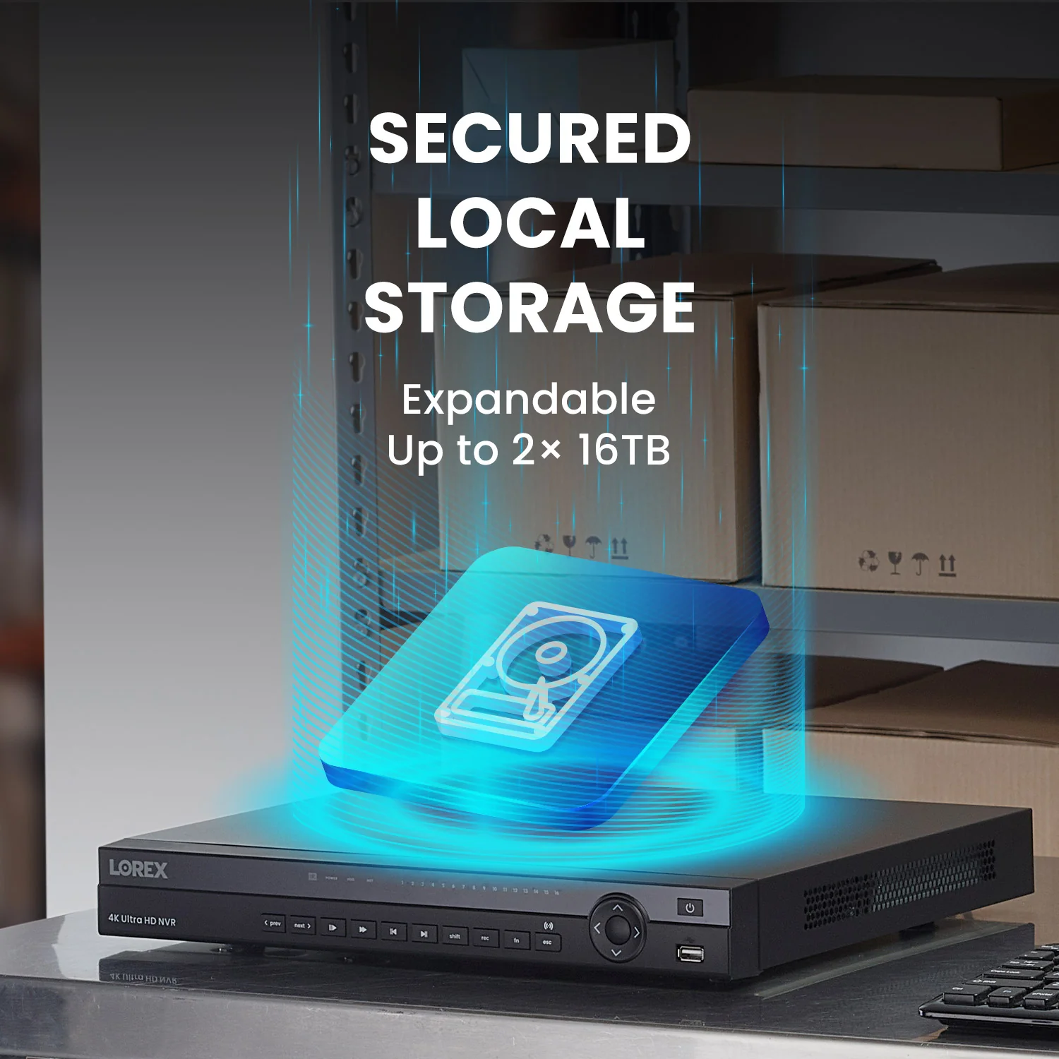 Lorex Elite Series 4K 16 Channel 6TB Wired System with P2 Wired 2K IP Mini PTZ Cameras - Image 4