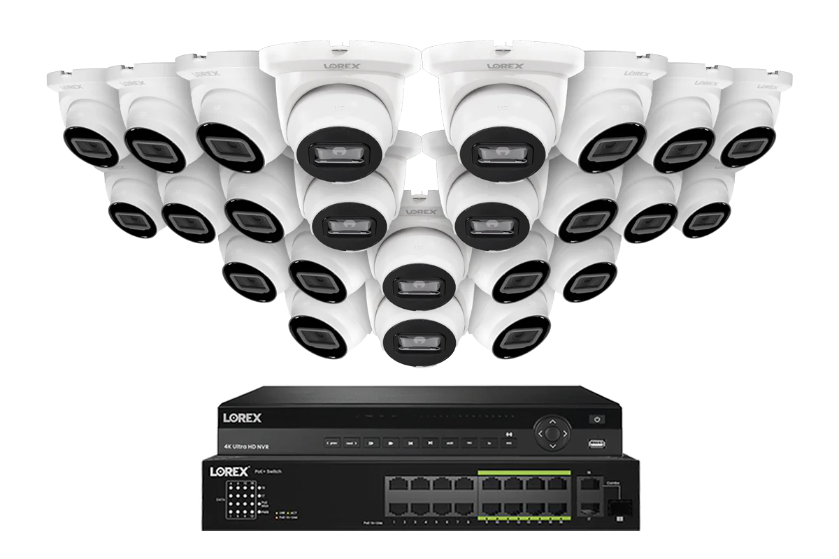 Lorex Elite Series NVR with A4 4MP (2K) IP Turret Cameras - 4K 32-Channel 8TB Wired System - Image 10