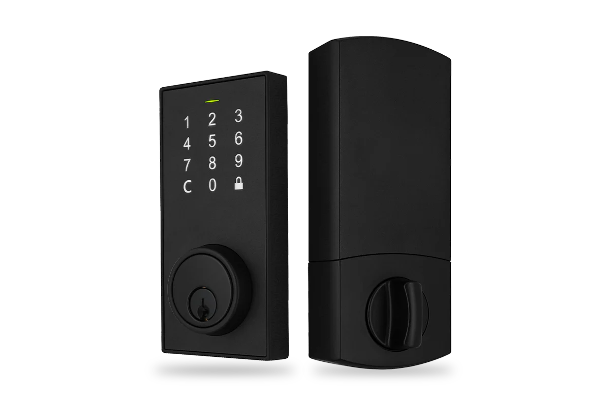 Smartlock Bluetooth Deadbolt Smart Lock with Touchpad and App Control - Matte Black - Image 3