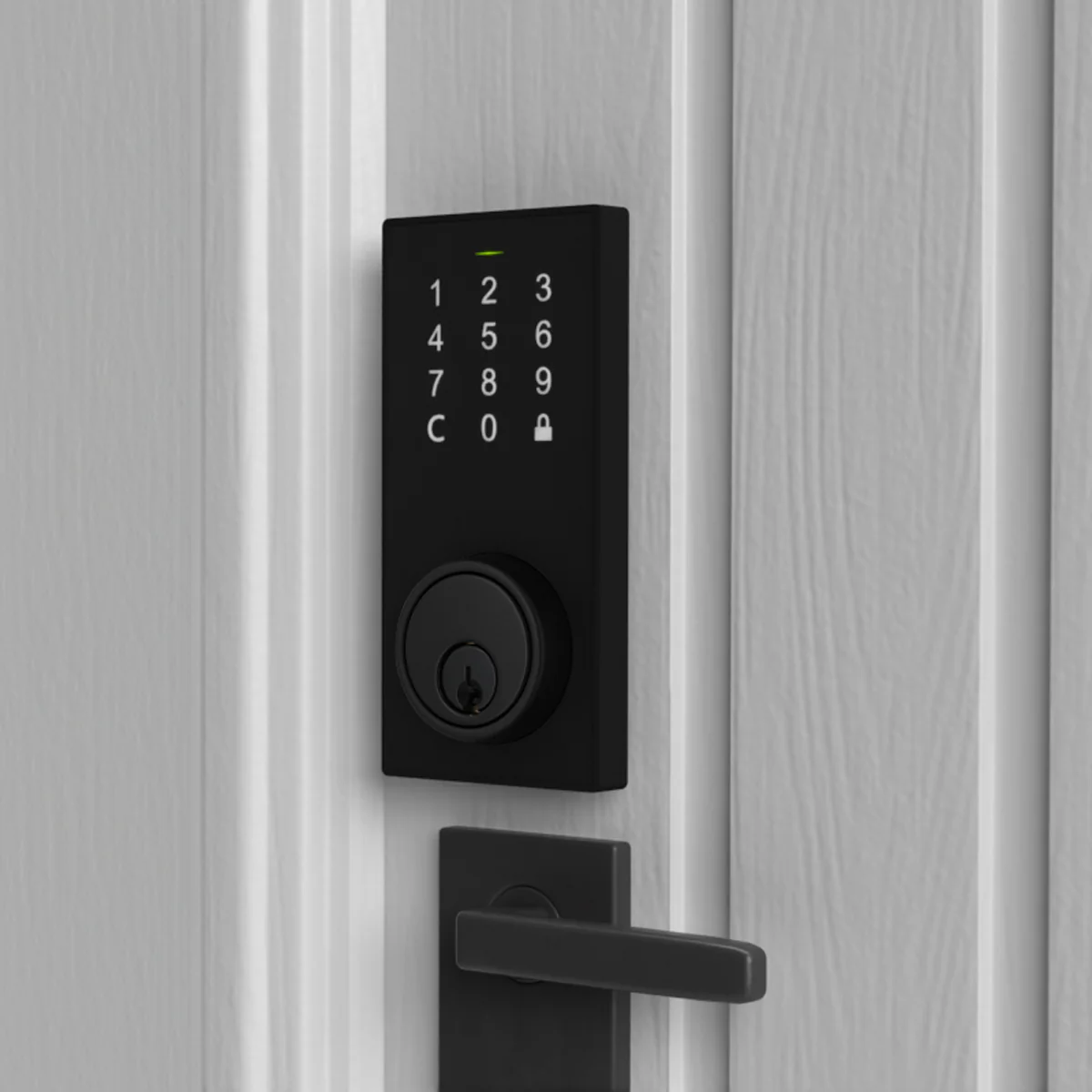 Smartlock Bluetooth Deadbolt Smart Lock with Touchpad and App Control - Matte Black - Image 4